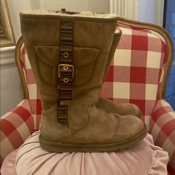 UGG Australia Women Boots Retro Cargo Tall zip - Picture 1 of 10
